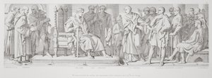William consults the nobles and merchants of his dukedom for help in his design, from 
